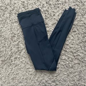 lululemon fast and free navy leggings